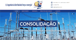 Desktop Screenshot of elengenharia.com.br